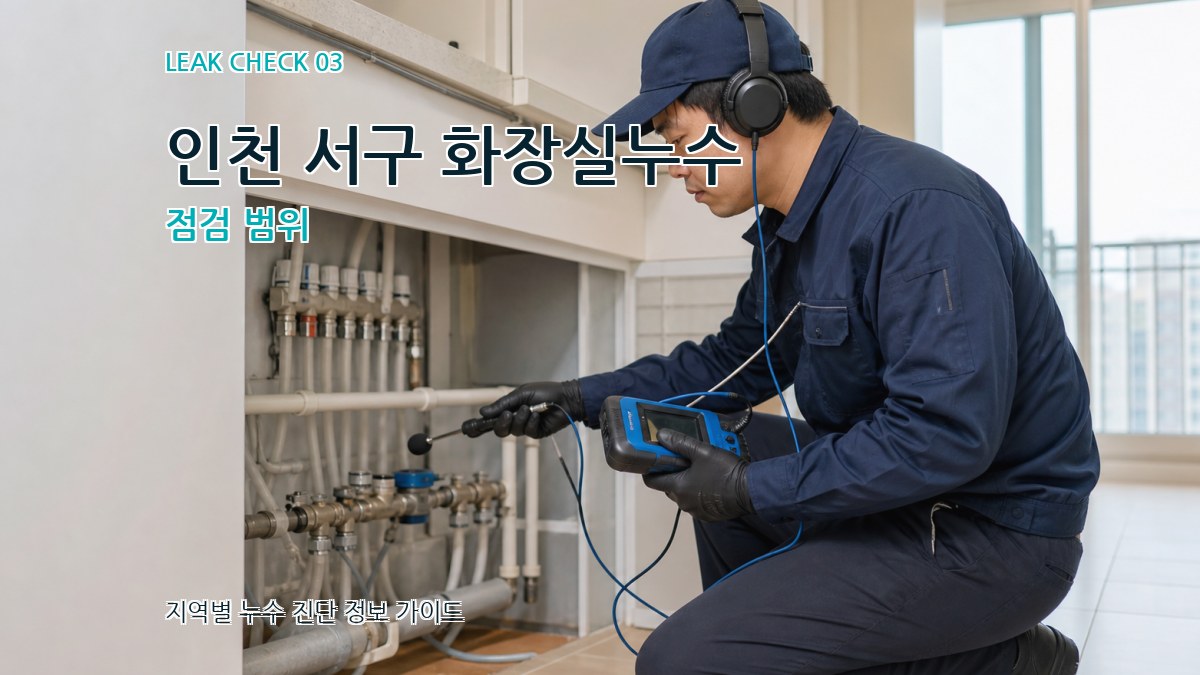 인천 서구 화장실누수 점검 범위