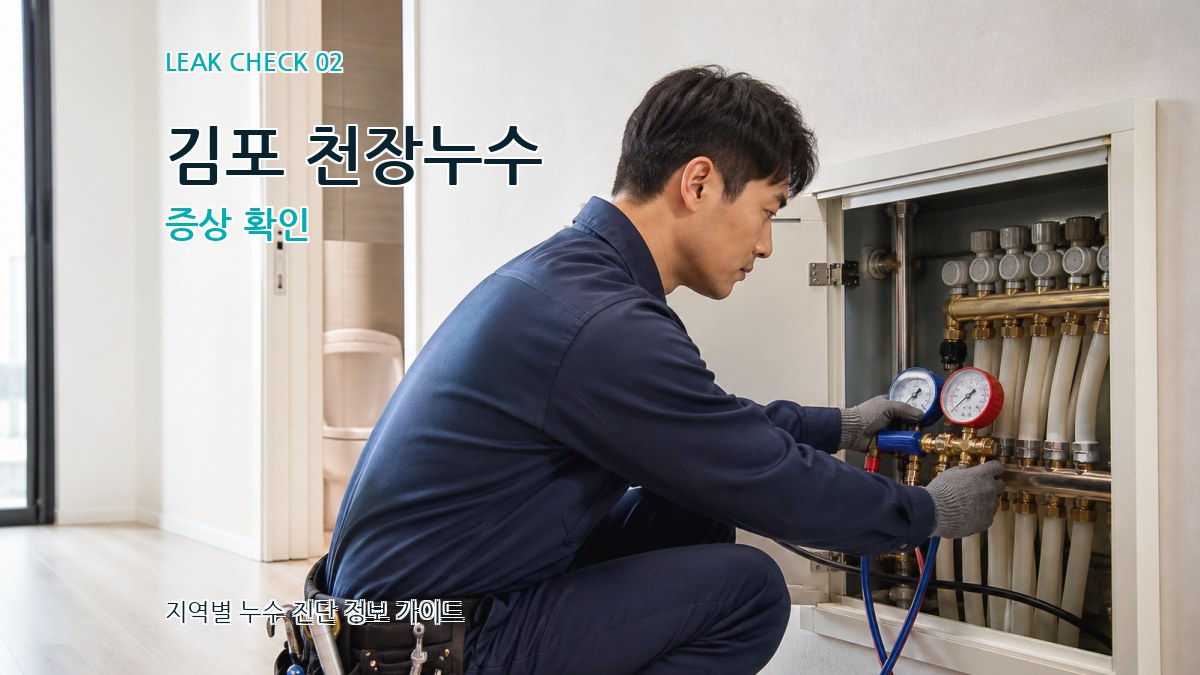 김포 천장누수 증상 확인