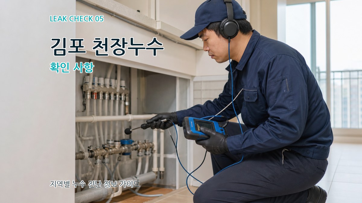 김포 천장누수 확인 사항