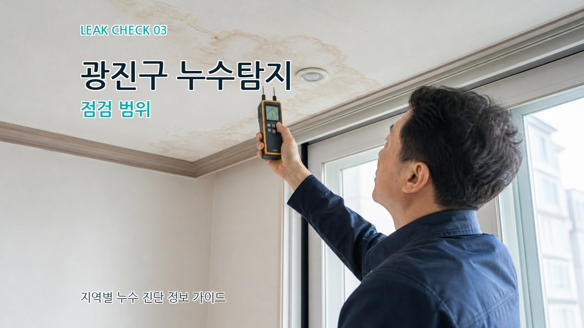 광진구 누수탐지 점검 범위