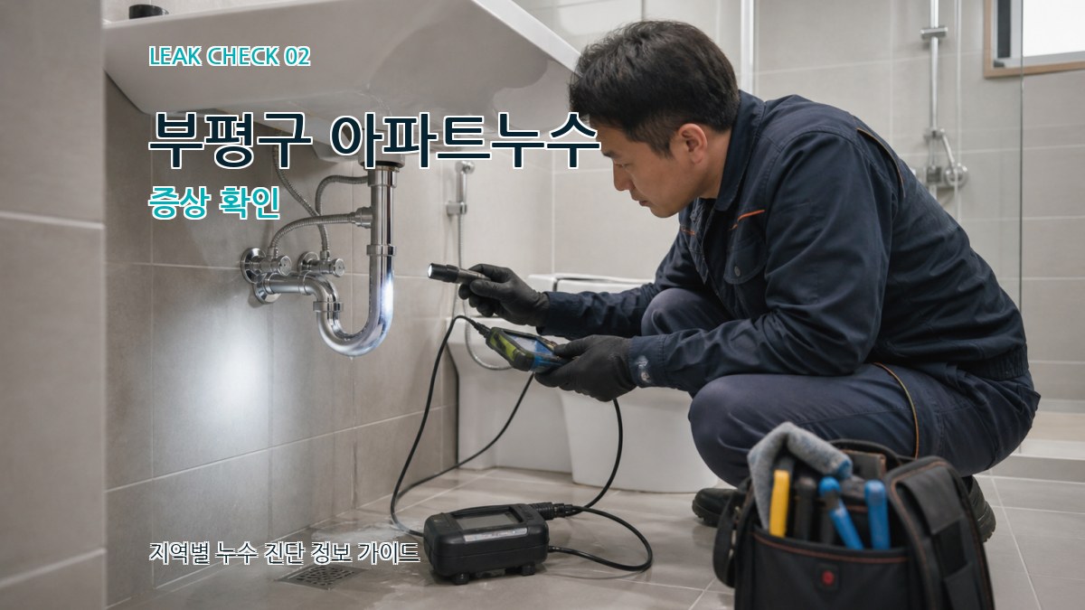 부평구 아파트누수 증상 확인