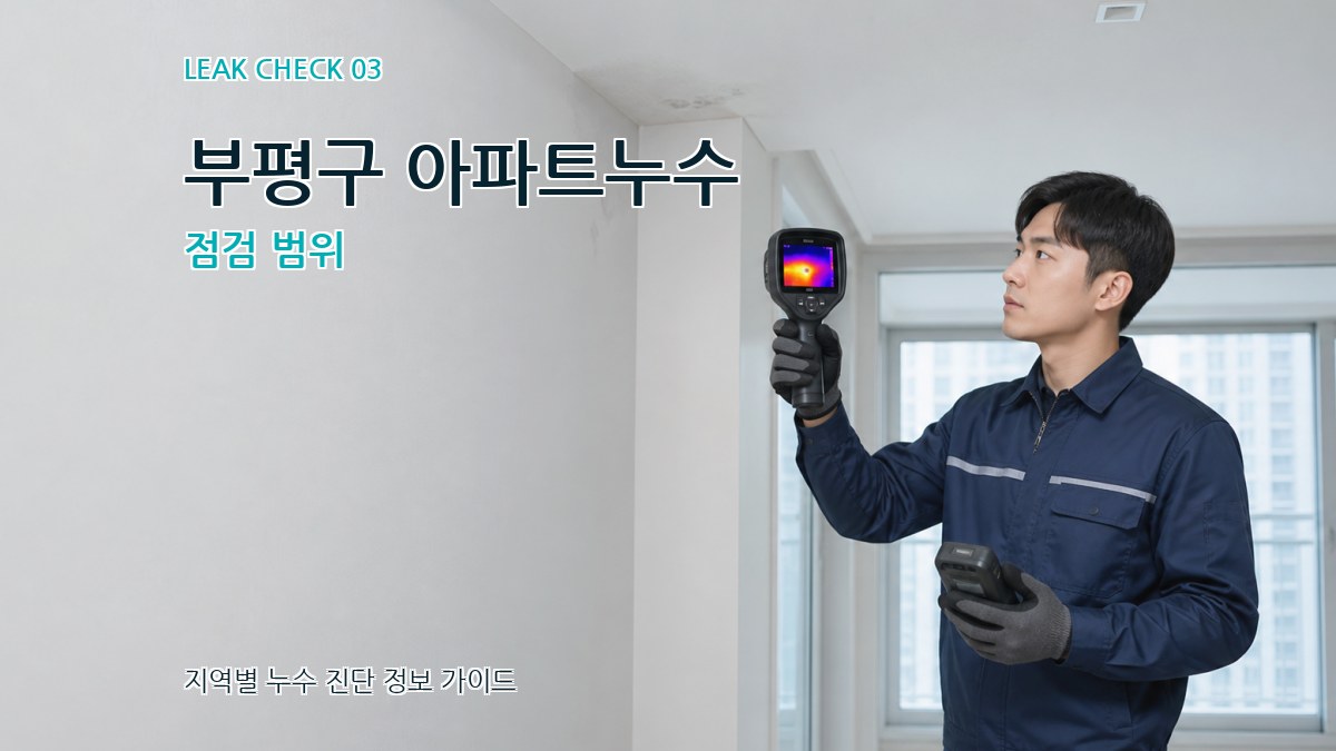 부평구 아파트누수 점검 범위