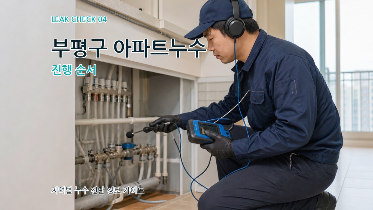 부평구 아파트누수 진행 순서