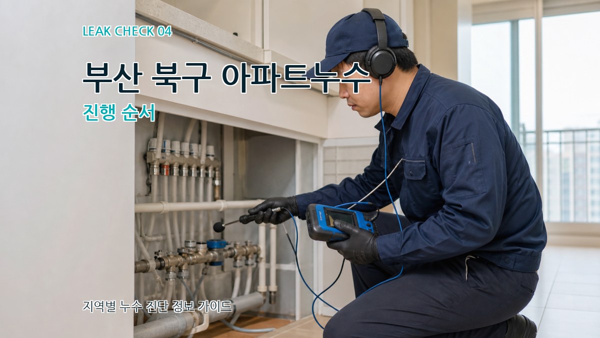 부산 북구 아파트누수 진행 순서