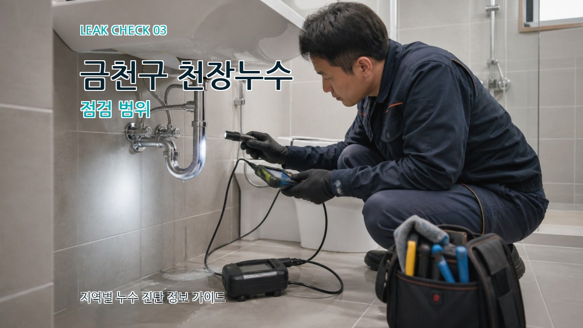 금천구 천장누수 점검 범위