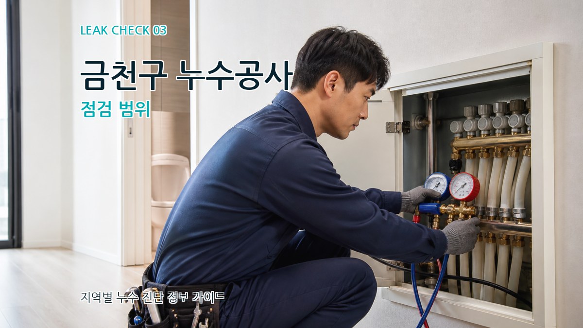 금천구 누수공사 점검 범위