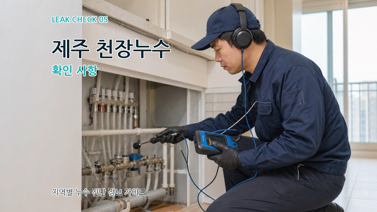 제주 천장누수 확인 사항