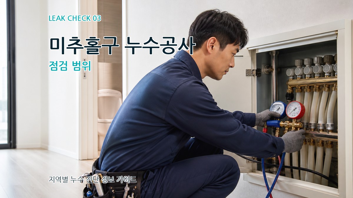 미추홀구 누수공사 점검 범위