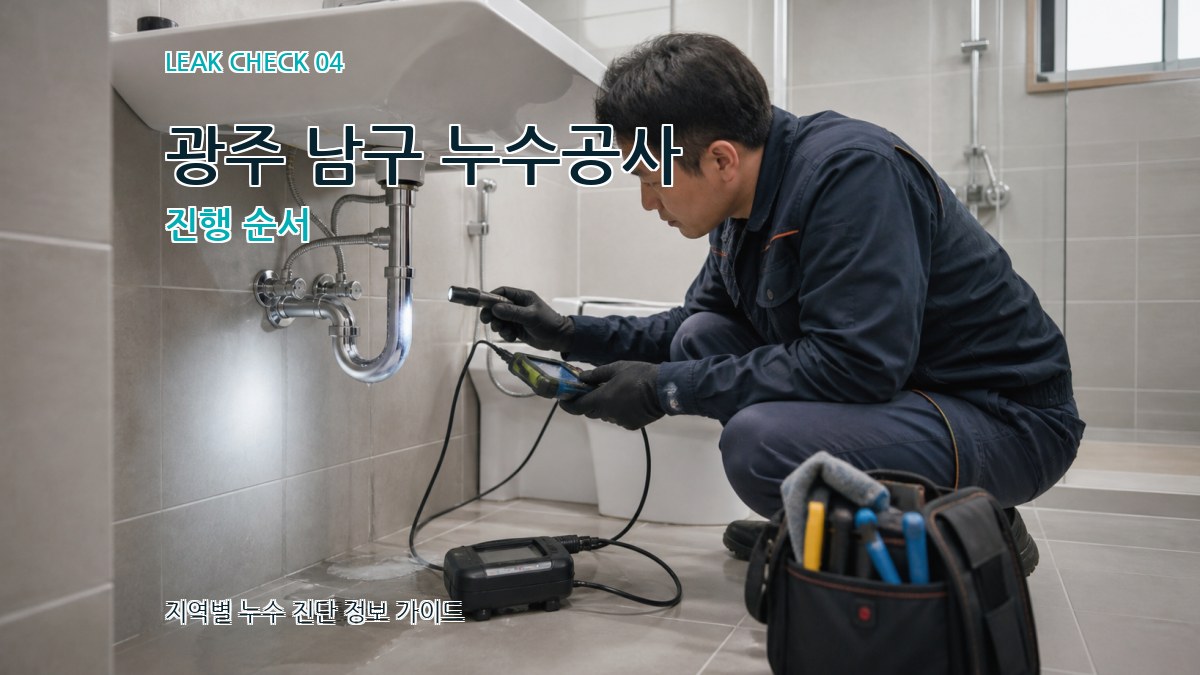광주 남구 누수공사 진행 순서