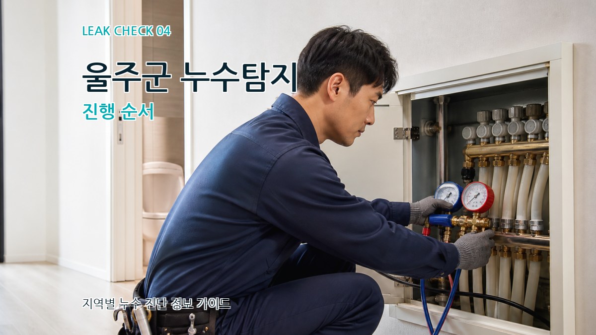 울주군 누수탐지 진행 순서