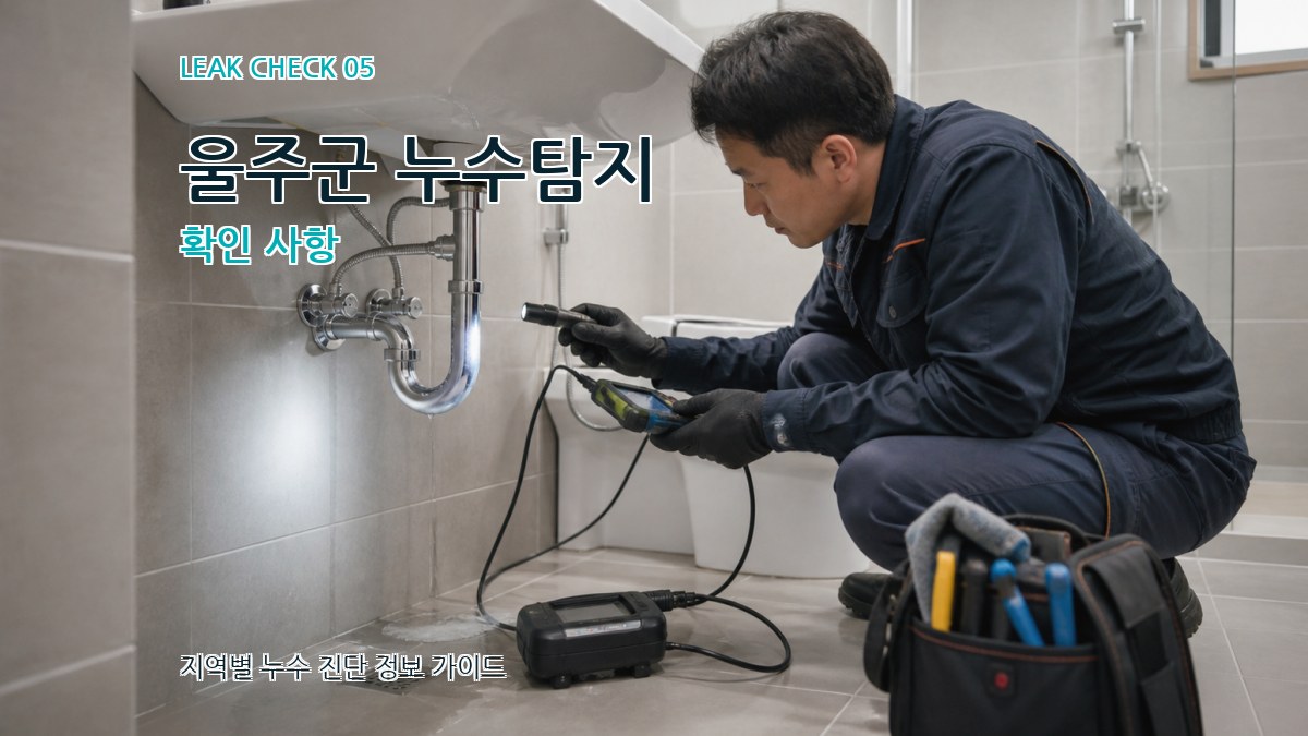 울주군 누수탐지 확인 사항