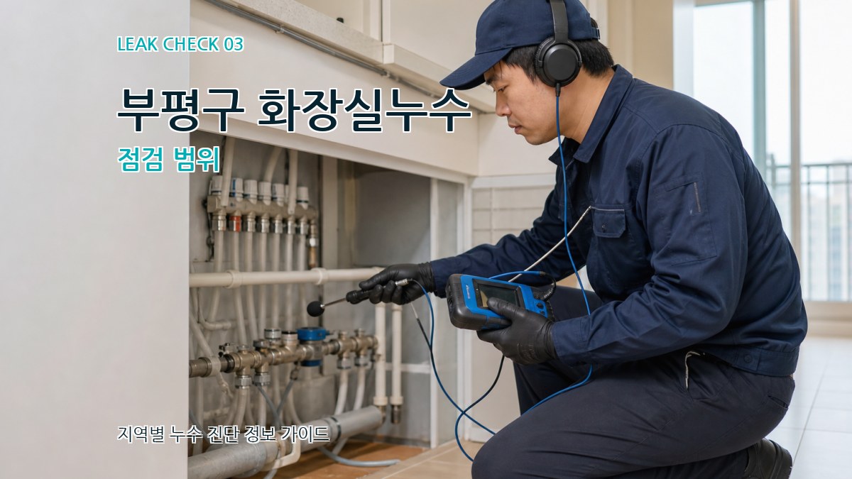 부평구 화장실누수 점검 범위