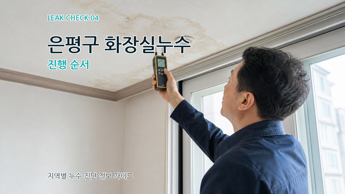 은평구 화장실누수 진행 순서