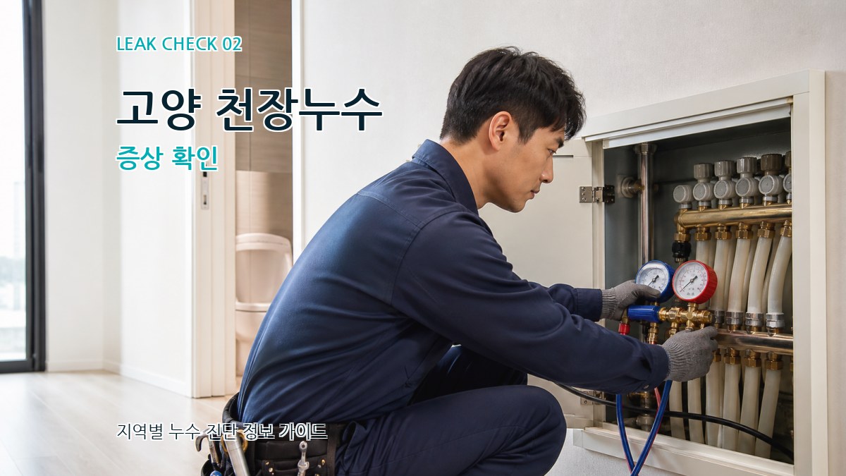 고양 천장누수 증상 확인