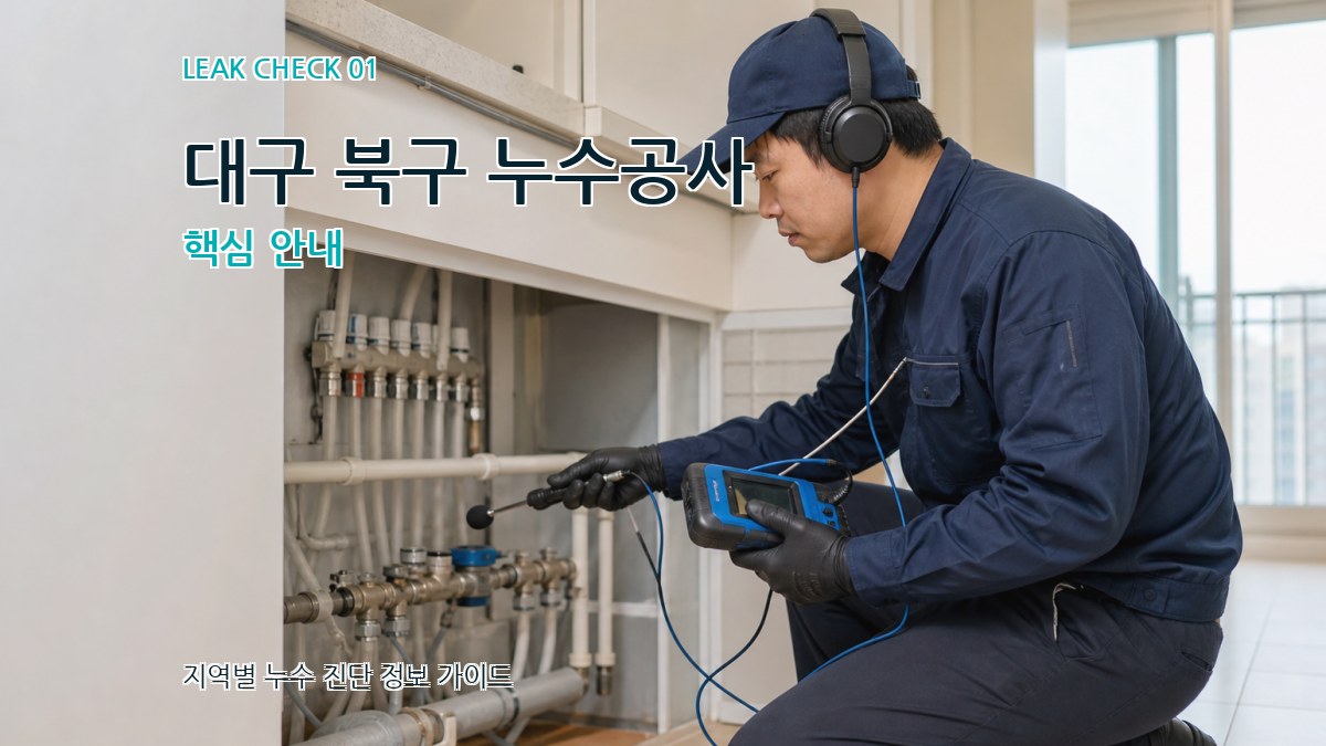 대구 북구 누수공사