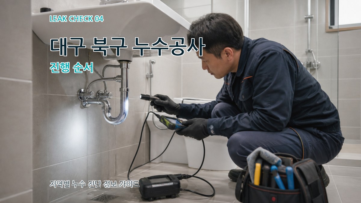 대구 북구 누수공사 진행 순서