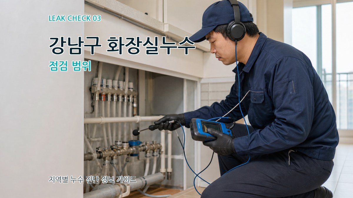 강남구 화장실누수 점검 범위