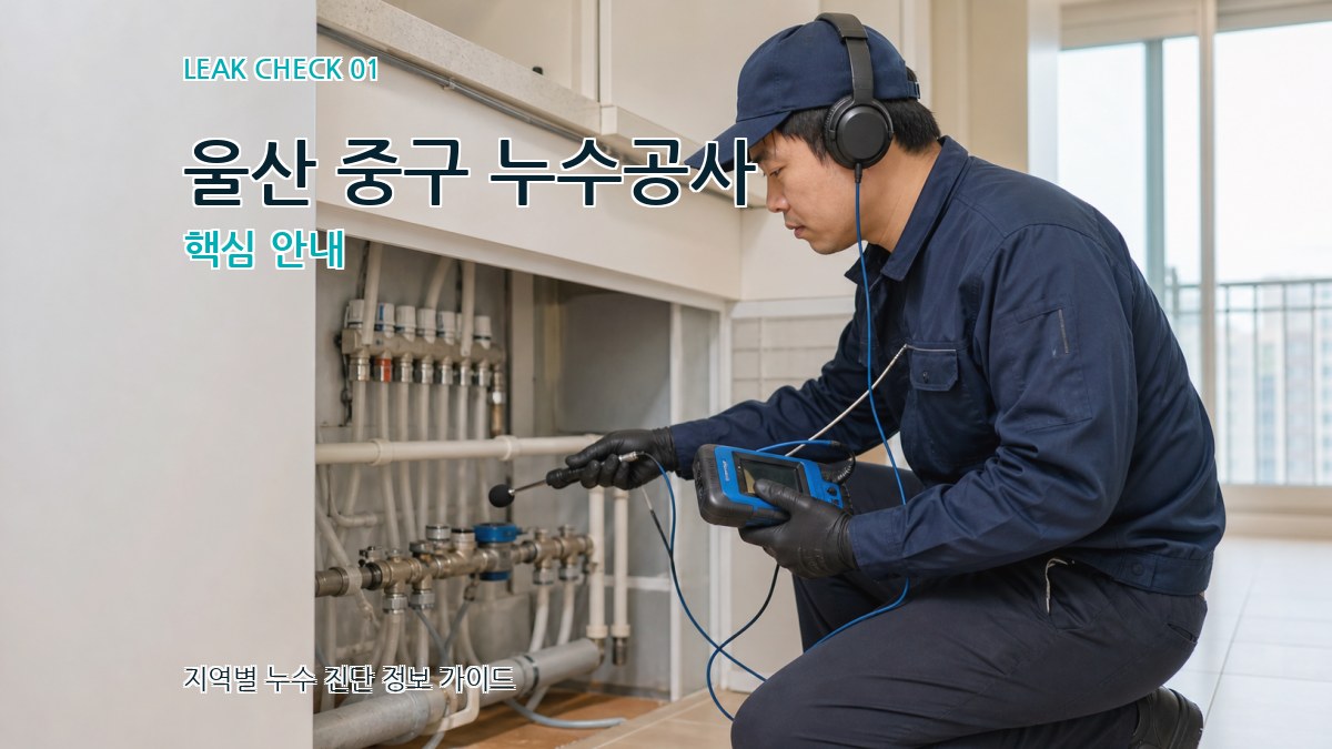 울산 중구 누수공사