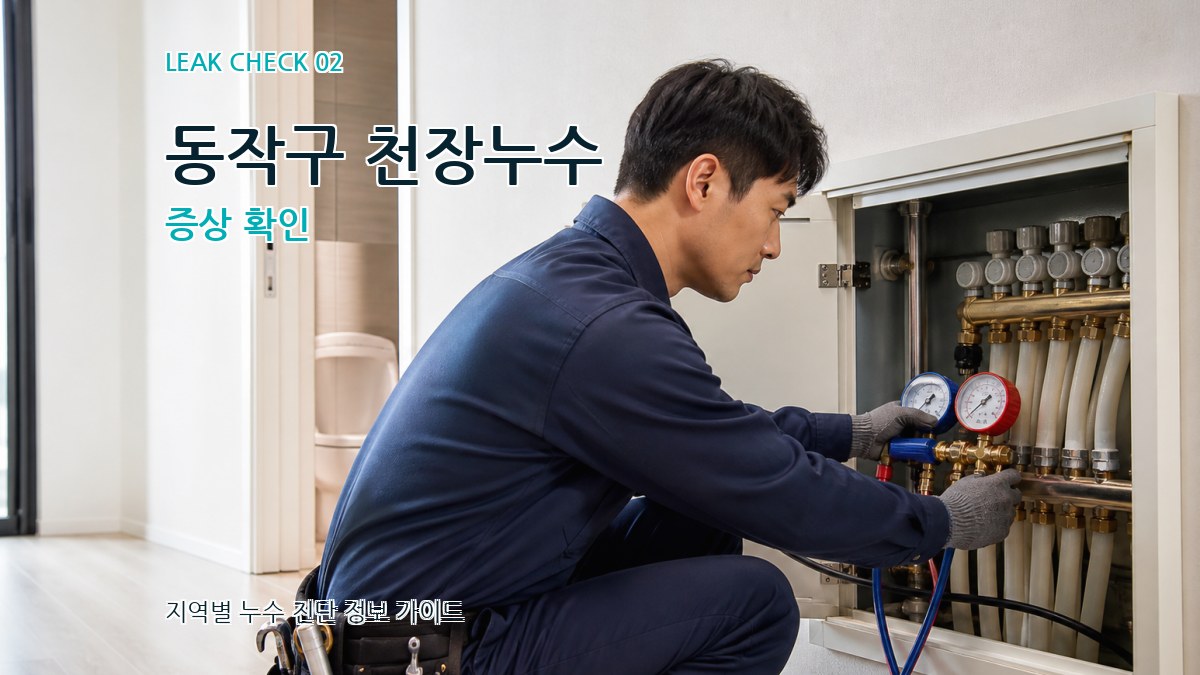 동작구 천장누수 증상 확인