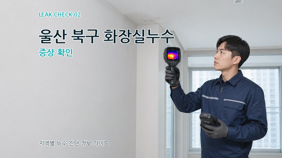 울산 북구 화장실누수 증상 확인