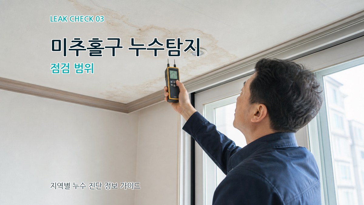 미추홀구 누수탐지 점검 범위