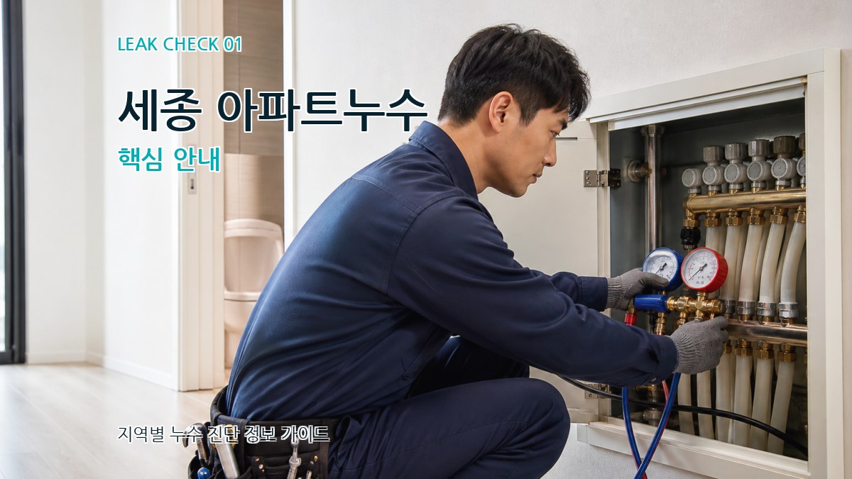 세종 아파트누수