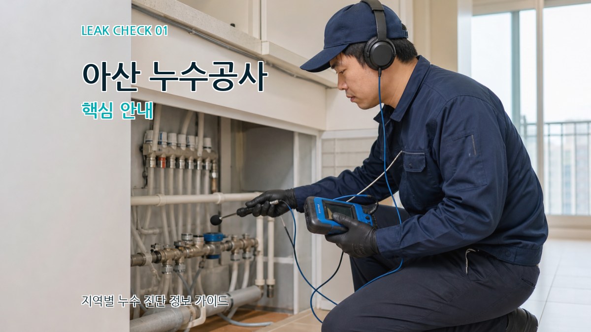 아산 누수공사