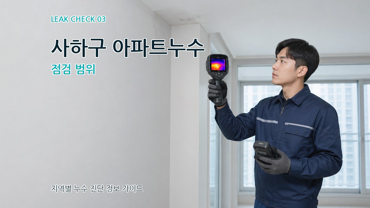 사하구 아파트누수 점검 범위