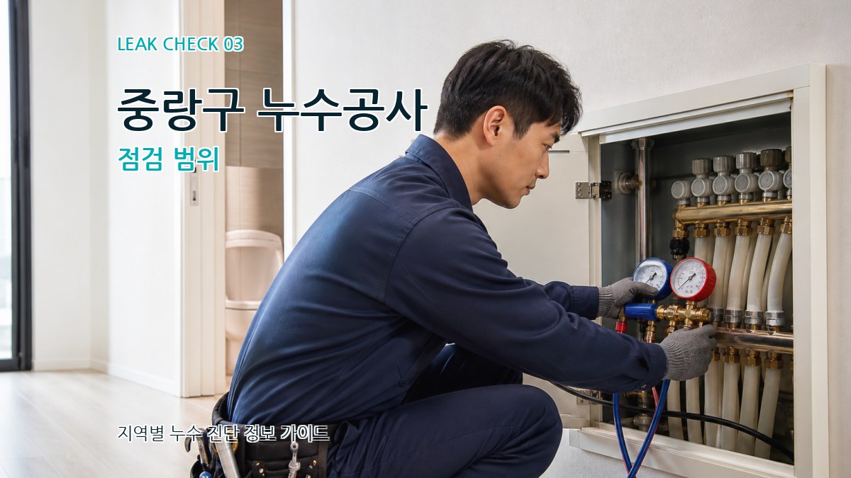 중랑구 누수공사 점검 범위