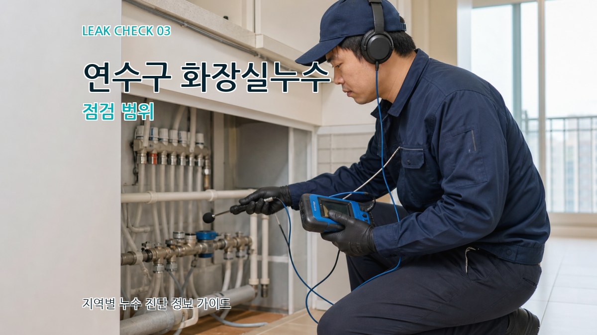 연수구 화장실누수 점검 범위