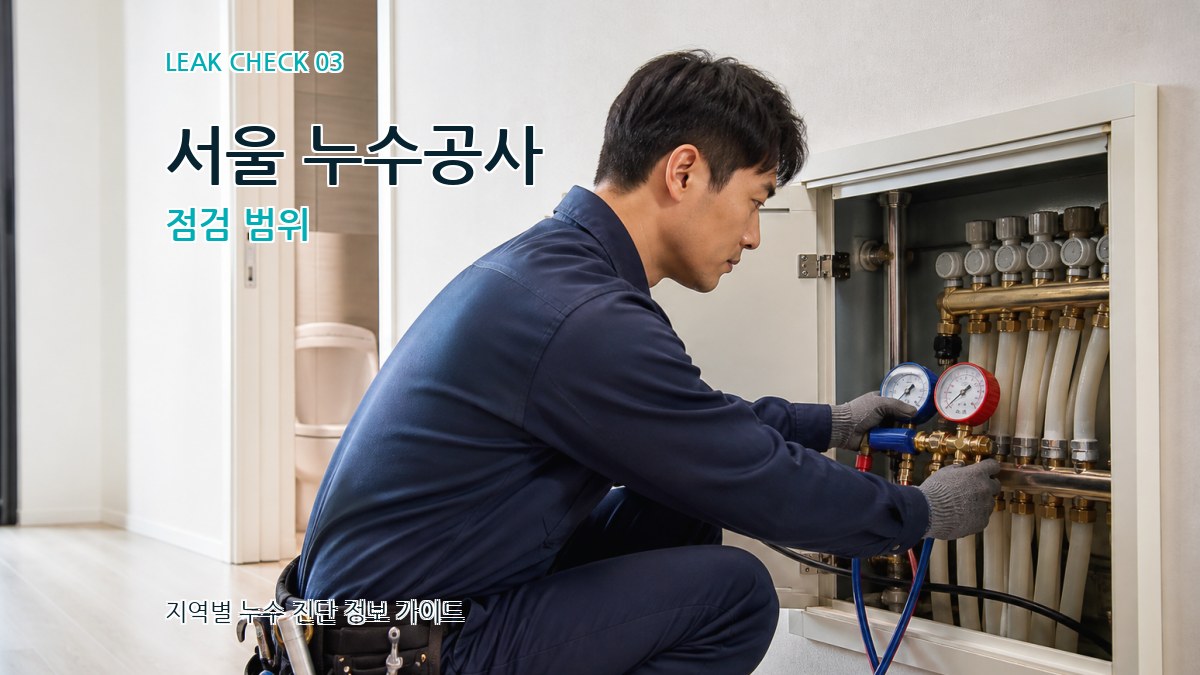 서울 누수공사 점검 범위